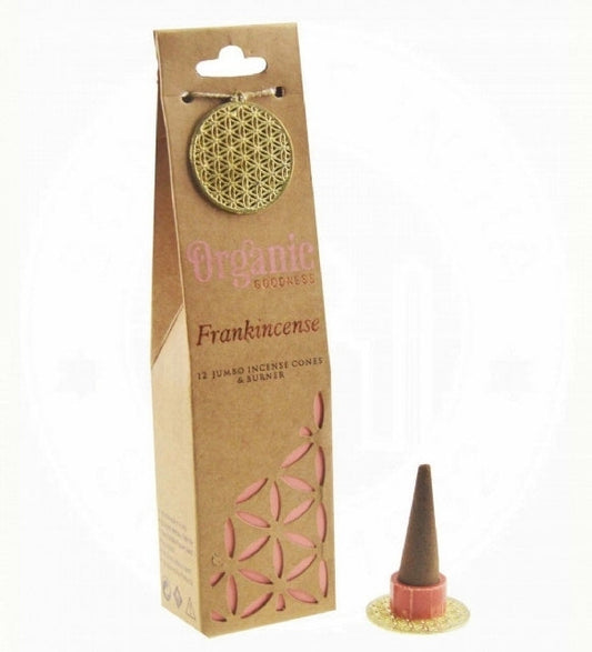 Organic Goodness // Incense Cones // Frankincense // 12PCE