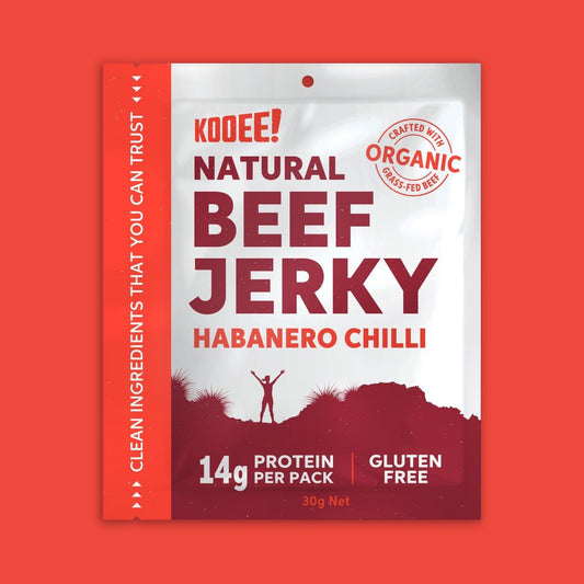 Kooee Grass-fed Beef Jerky // Habenero Chilli