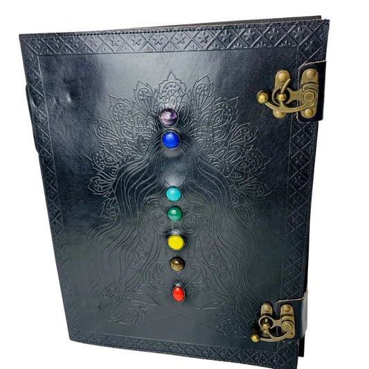 Leather Journal // Lady Chakra 7 Stones