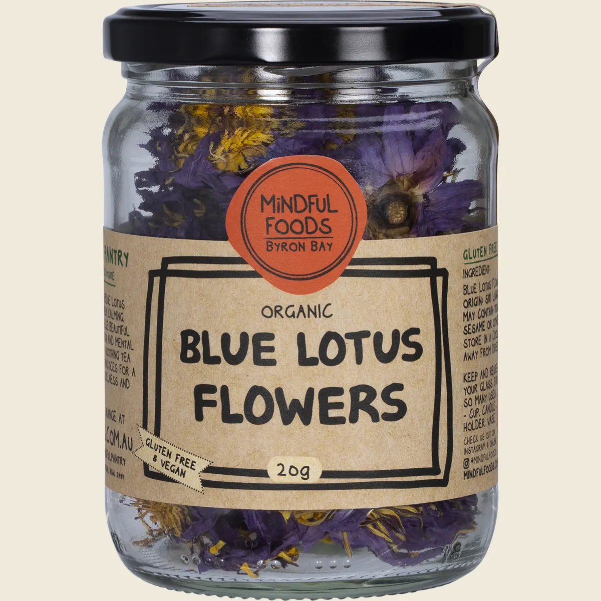 Blue Lotus Flowers 20g Mindful Foods