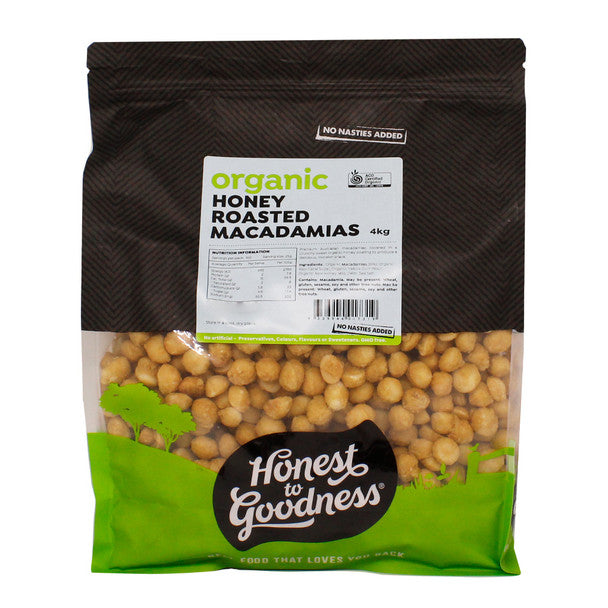 Organic Honey Roasted Macadamias