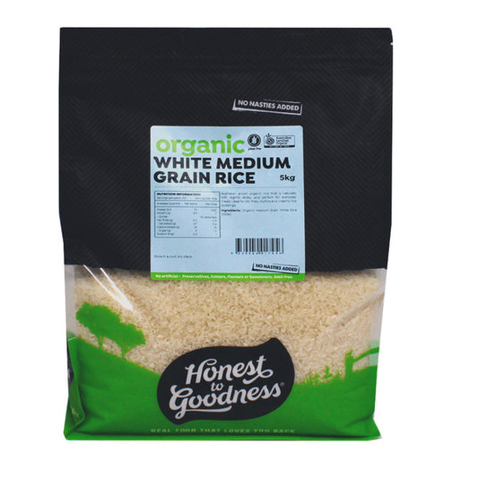 Organic White Medium Grain Rice