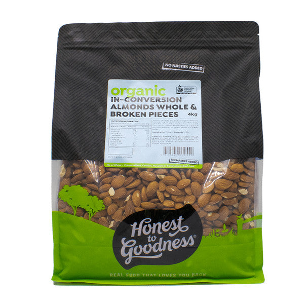 Organic In-Conversion Almonds - Whole & Broken
