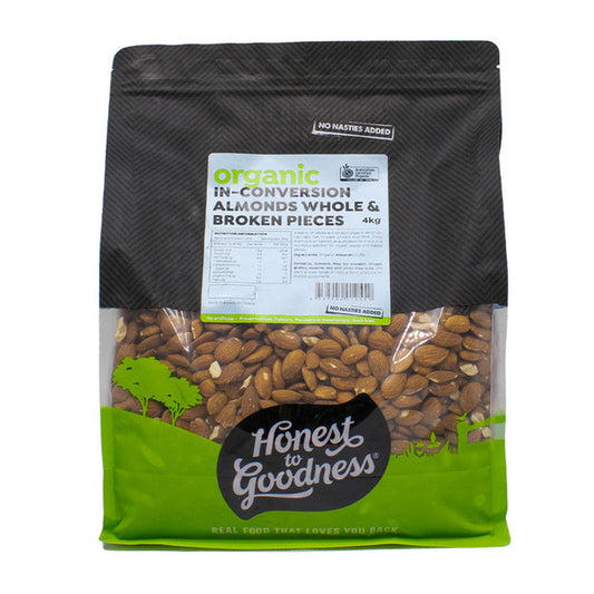 Organic In-Conversion Almonds - Whole & Broken