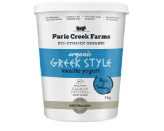 Paris Creek Yoghurt WHITE - Organic GREEK Vanilla [387B] 1kg