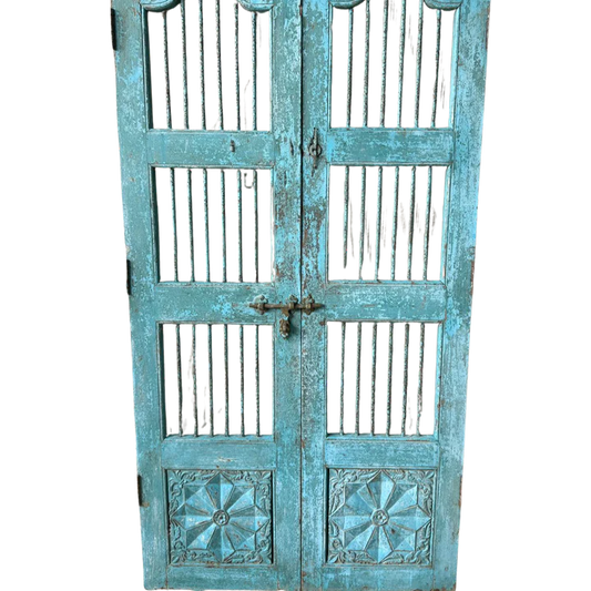 Wooden & Wrought Iron Jali Door/Gates Skyira