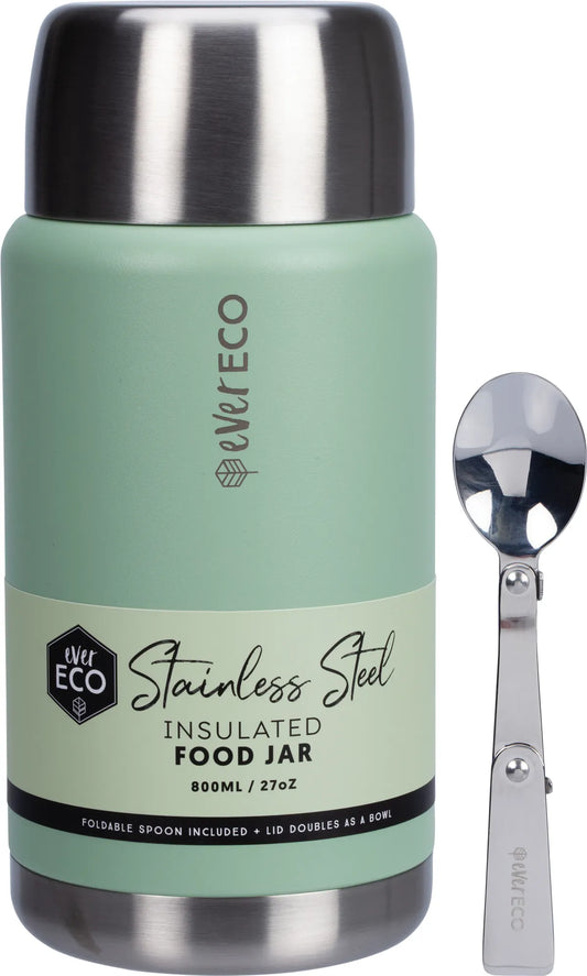 Ever Eco // Insulated Stainless Steel Food Jar Sage