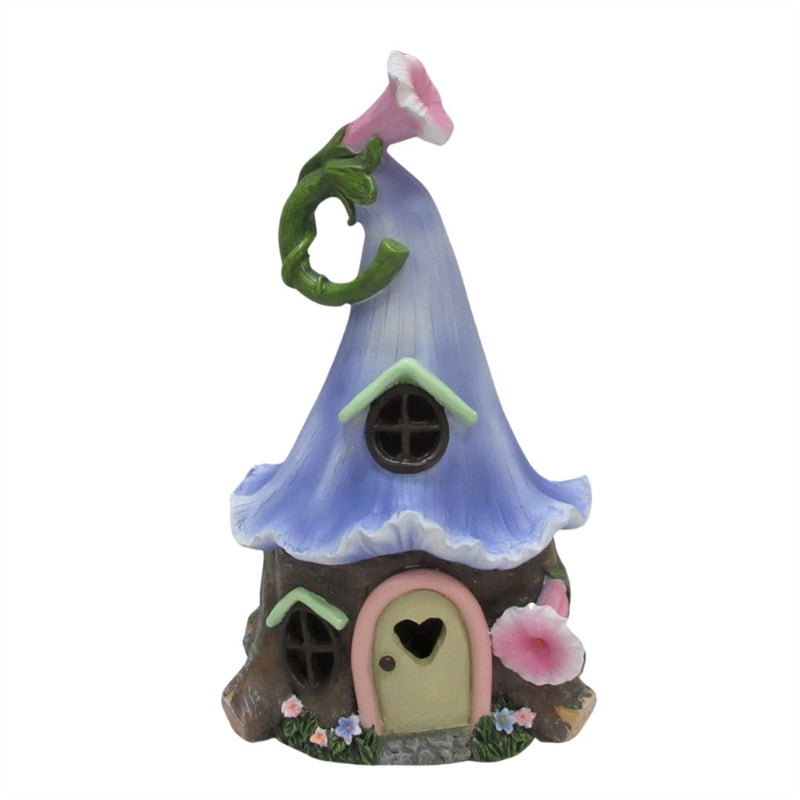 FAIRY HOUSE TULIP LIGHTUP PURPLE 20.5CM UNIT 2