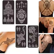 Henna semi-permanent henna and stencils
