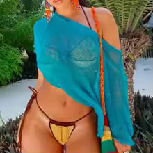 Womens Sheer Poncho