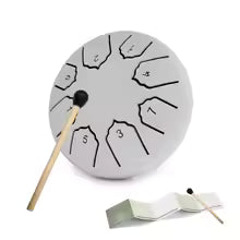 Mini Steel Tongue Drum 4 Inch 8 Notes Rain Drum