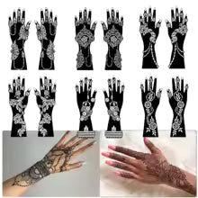 Henna semi-permanent henna and stencils