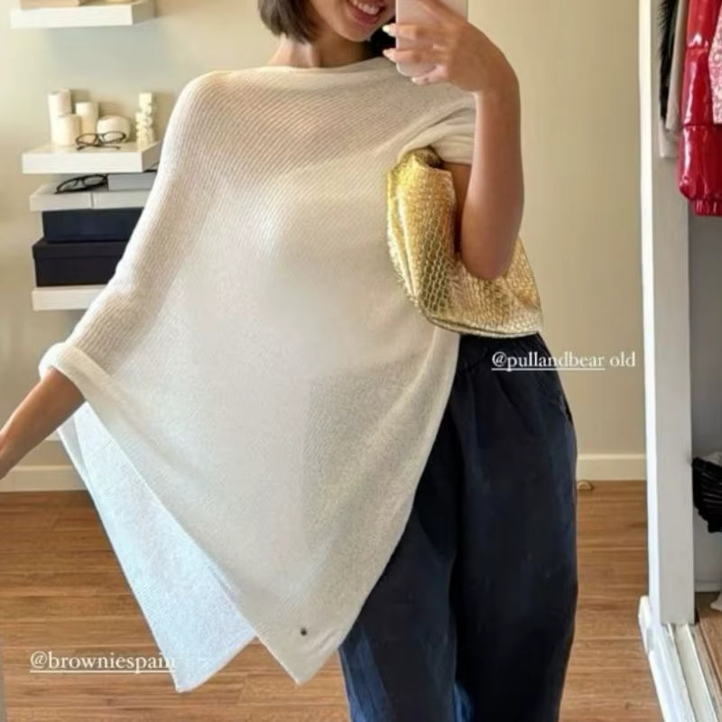 Womens Sheer Poncho