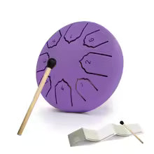 Mini Steel Tongue Drum 4 Inch 8 Notes Rain Drum
