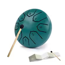 Mini Steel Tongue Drum 4 Inch 8 Notes Rain Drum