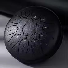 HLURU Glucophone Steel Tongue Drum 6 Inch 11 Notes D Tone Ethereal Drum Music Drum Yoga Meditation Percussion instrument