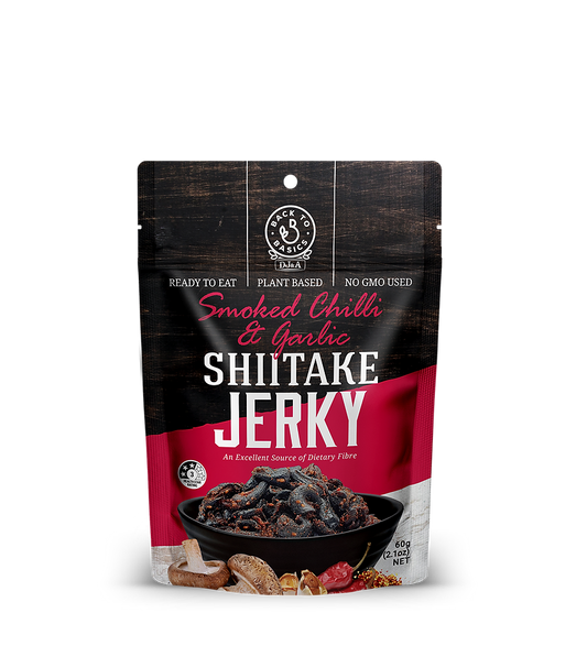 DJ&A Shitake Jerky // Smoked Chilli & Garlic