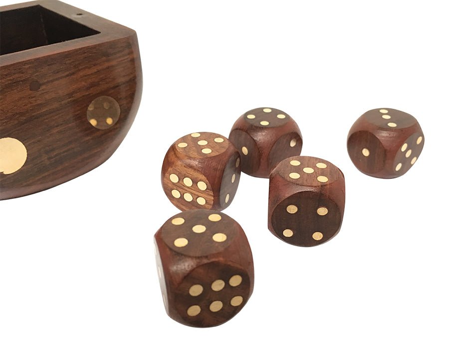 Wooden Dice Box - (WDS115) - Vintage World Australia - 6