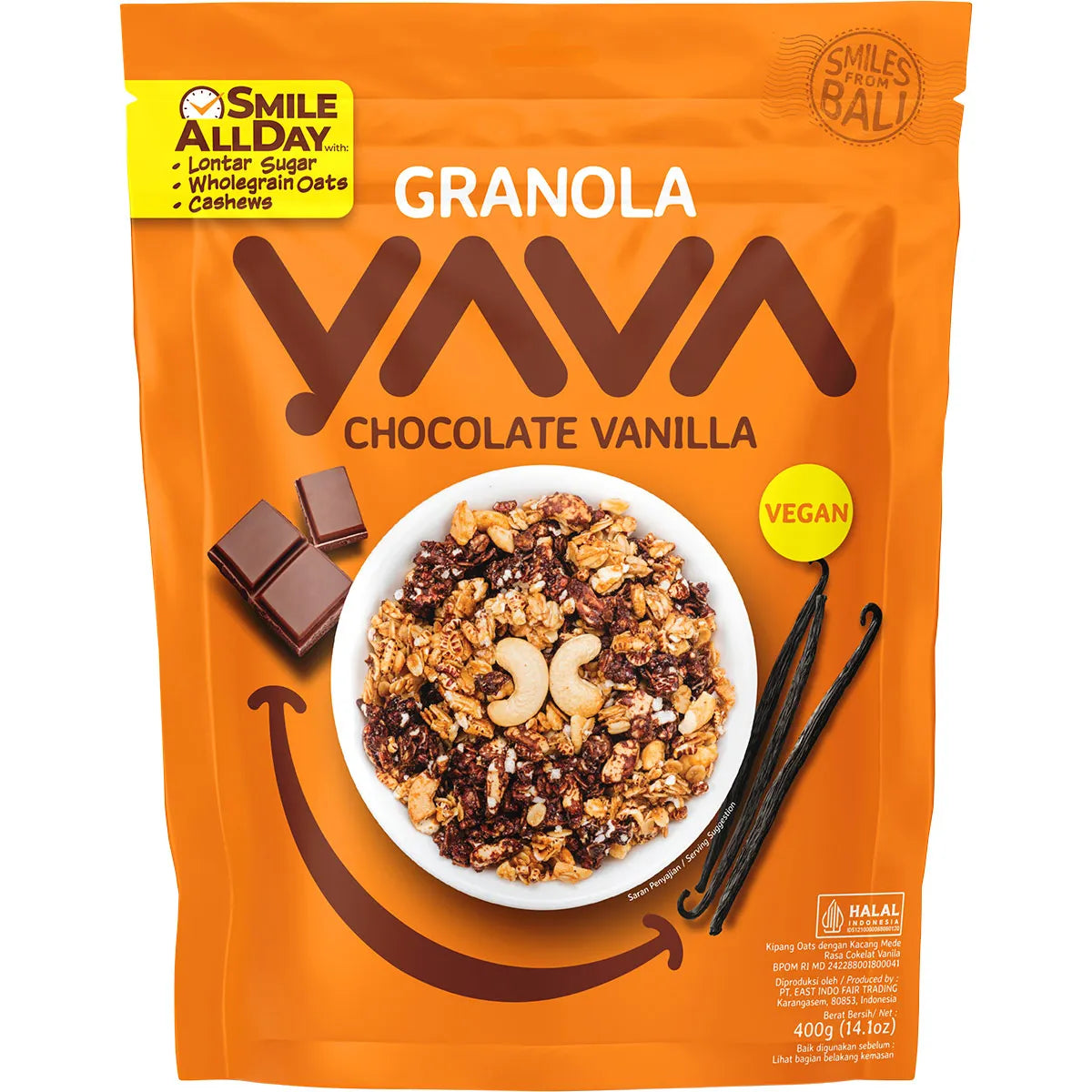 YAVA Granola Chocolate Vanilla 400g