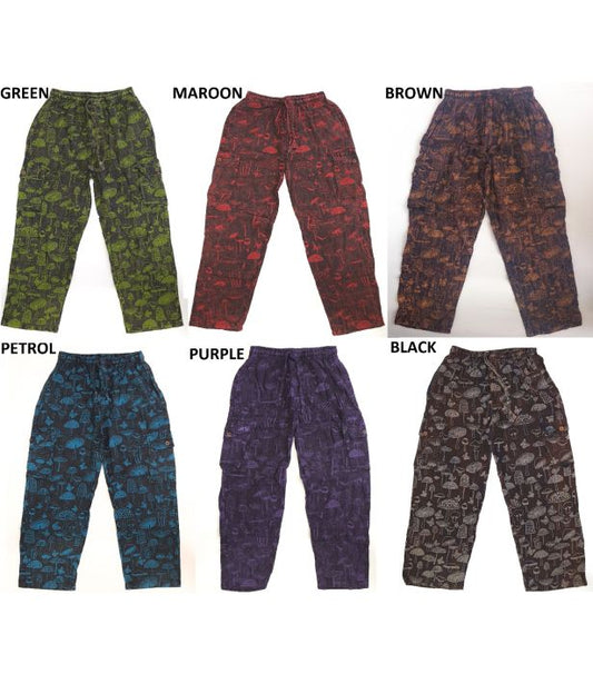 Stonewashed Mushroom-Cargo Pants