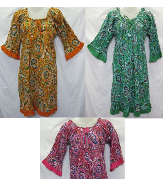 Dress frilled sleeves tibet