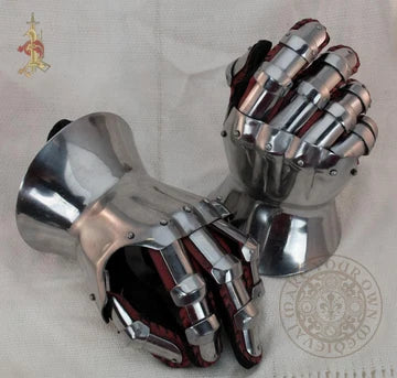 Medieval Helmets and Gauntlets