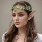 Laurel wreath with green gem
