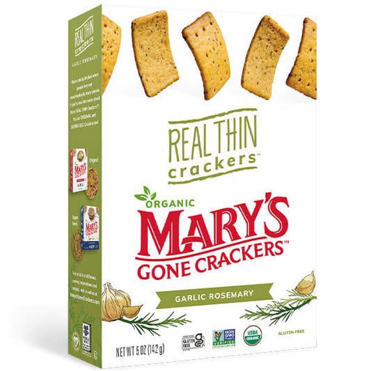 Marys Gone Crackers // Real Thin // Garlic Rosemary