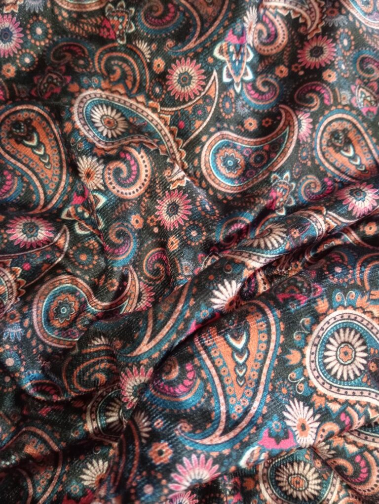 Mod Stretch Velour Wrap Kabaya Top