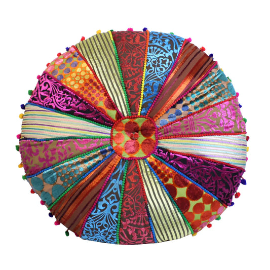 Floor Cushion // Velvet Round Mediation