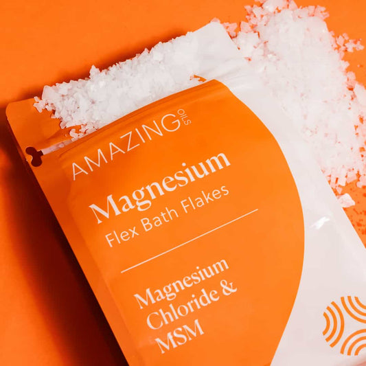 Amazing Oils Magnesium Flex Bath Flakes Magnesium Chloride & MSM