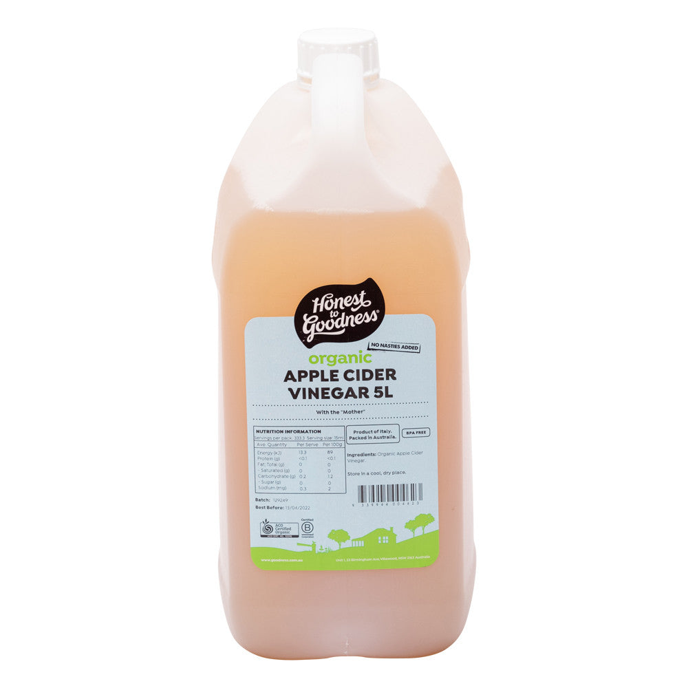 Honest To Goodness Organic Apple Cider Vinegar With The Mother