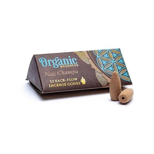 Organic Goodness Incense // Backflow Cones // Nag Champa