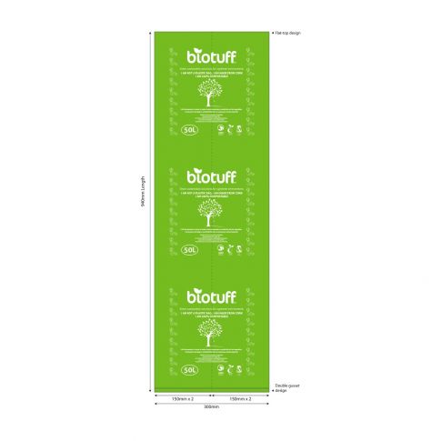 Biotuff Xtra Tuff Garden Waste Bags // Large // 54L 10 Bag