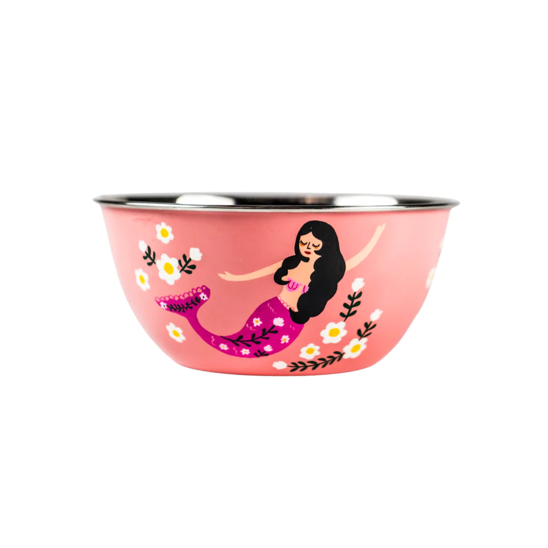 Picnic Folk Salad Bowl // Mermaid