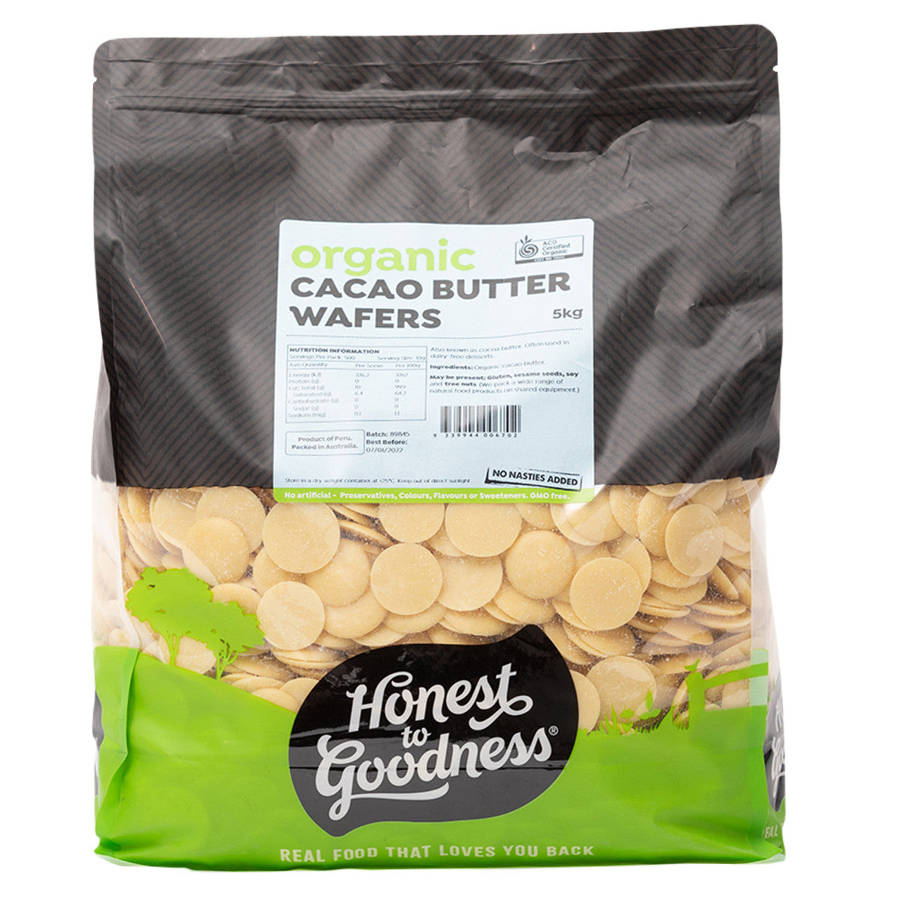 Honest To Goodness Organic Cacao Butter Wafers