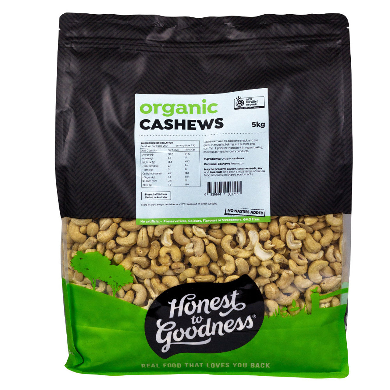 Honest To Goodness Organic Cashew Nuts
