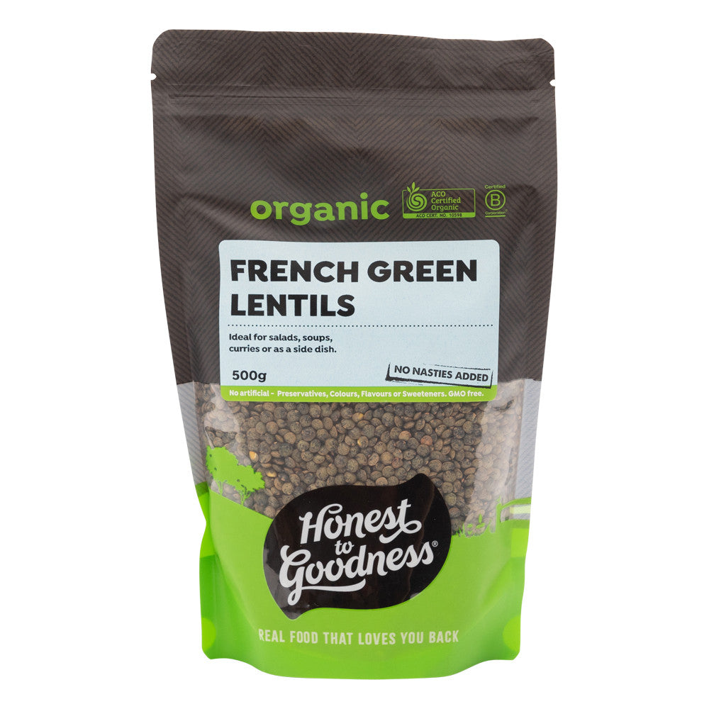 Honest To Goodness Organic Green French Style Lentils