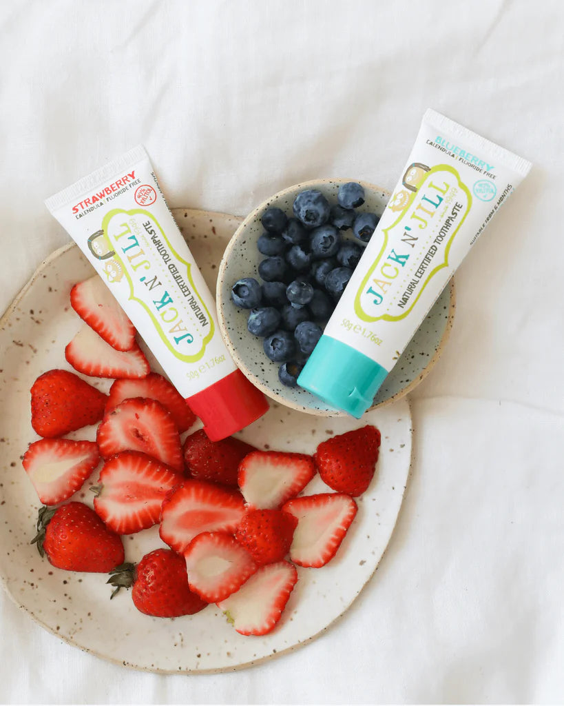 Jack N' Jill Fluoride Free Children Toothpaste // Blueberry
