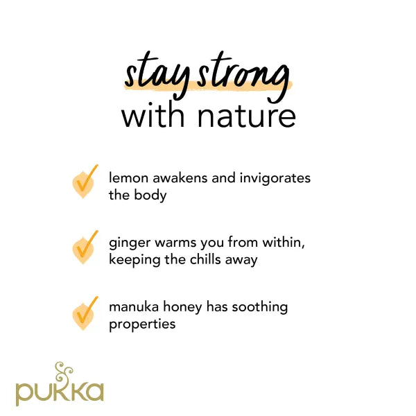 Pukka Tea Bags // Lemon, Ginger & Manuka Honey