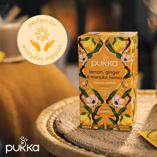 Pukka Tea Bags // Lemon, Ginger & Manuka Honey