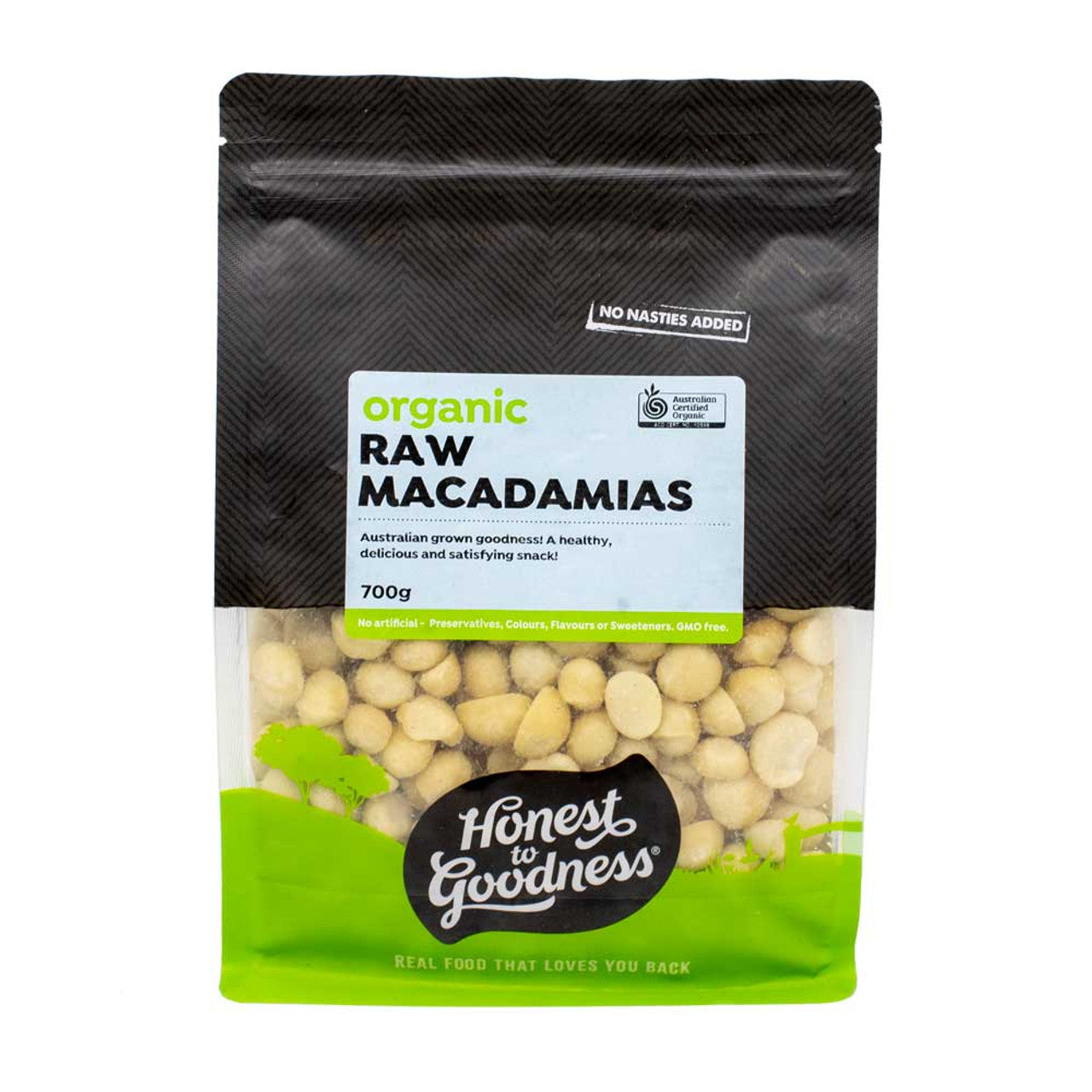 Honest To Goodness Organic Macadamia Nuts Raw