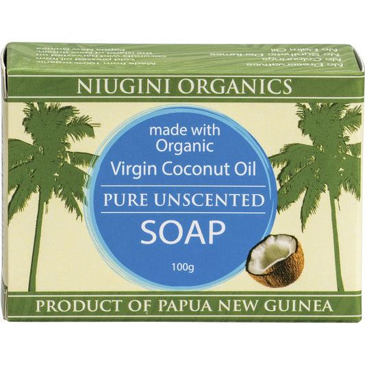 Niugini Organics Virgin Coconut Oil Soap Pure (Unscented)