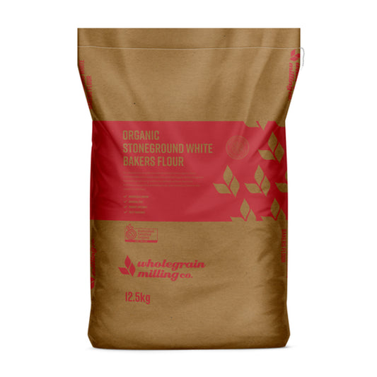 Wholegrain Milling Co Organic Stoneground White Bakers Flour