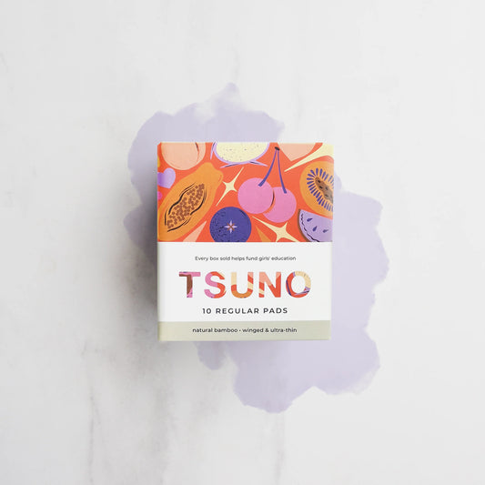 TSUNO Natural Bamboo Pads Regular Winged & Ultra Thin