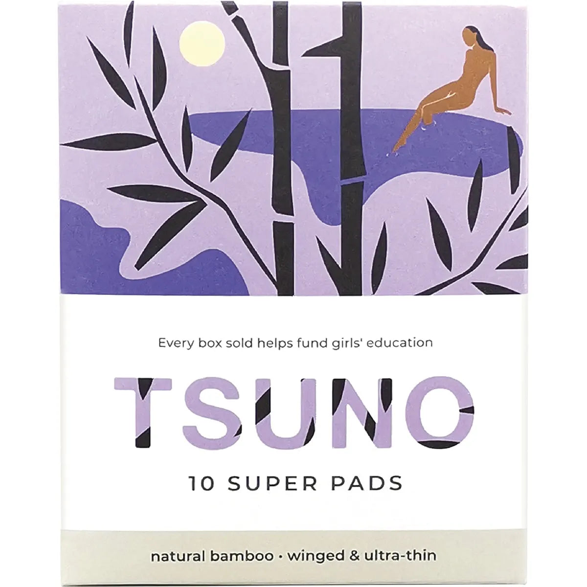 TSUNO Natural Bamboo Pads Super Winged & Ultra Thin