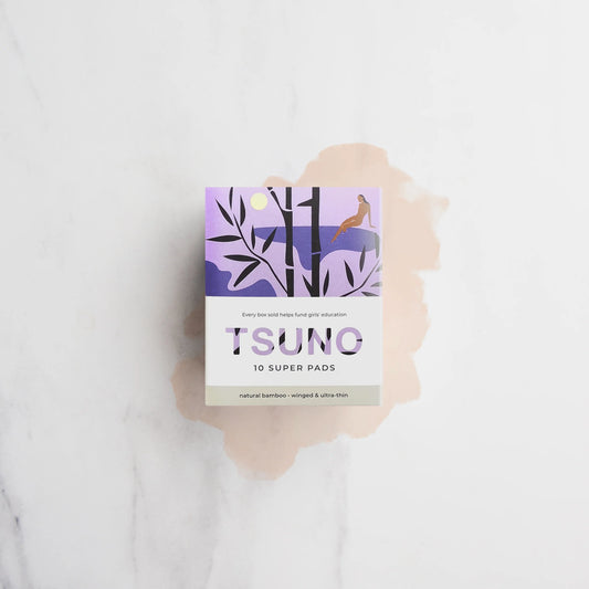 TSUNO Natural Bamboo Pads Super Winged & Ultra Thin