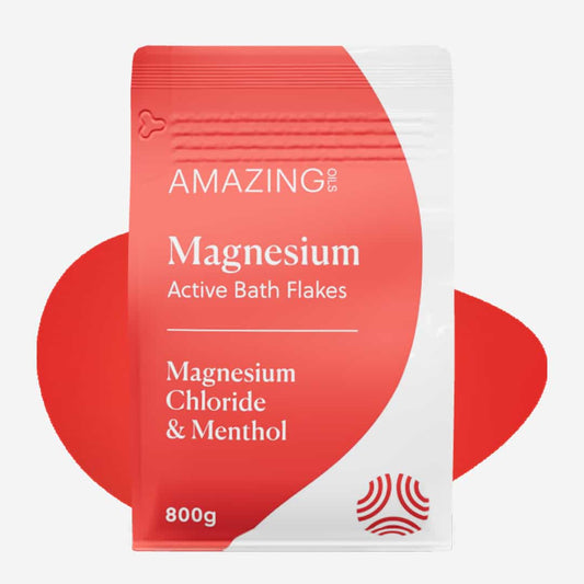 Amazing Oils Magnesium Active Bath Flakes // Mag Chloride & Menthol