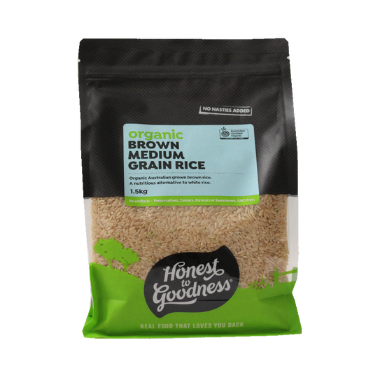 Honest To Goodness Organic Brown Medium Grain Rice
